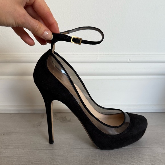 Black heels suede and pvc jimmy choo - Picture 2 of 10